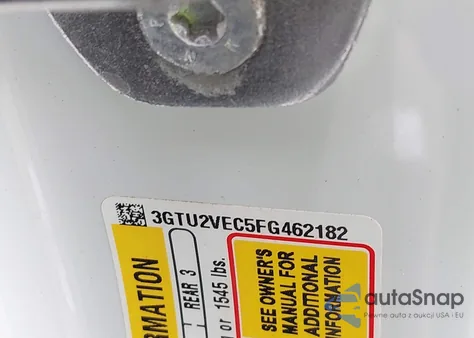 2015 GMC Sierra 1500 Slt z USA, uszkodzony, nr VIN 3GTU2VEC5FG462182